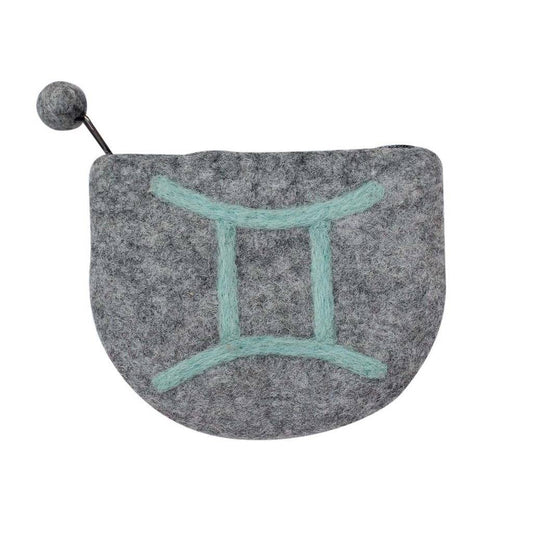 Felt Gemini Zodiac Coin Purse - Global Groove - Global Groove Life