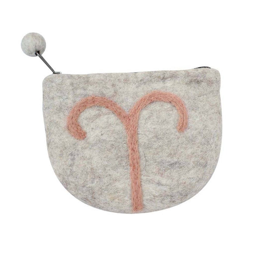 Felt Aries Zodiac Coin Purse - Global Groove - Global Groove Life