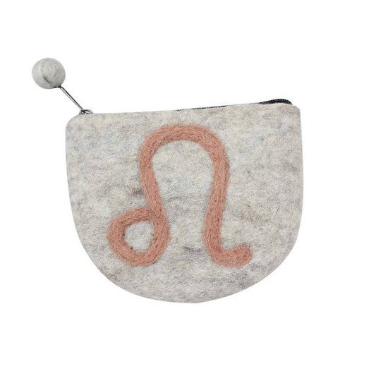 Felt Leo Zodiac Coin Purse - Global Groove - Global Groove Life