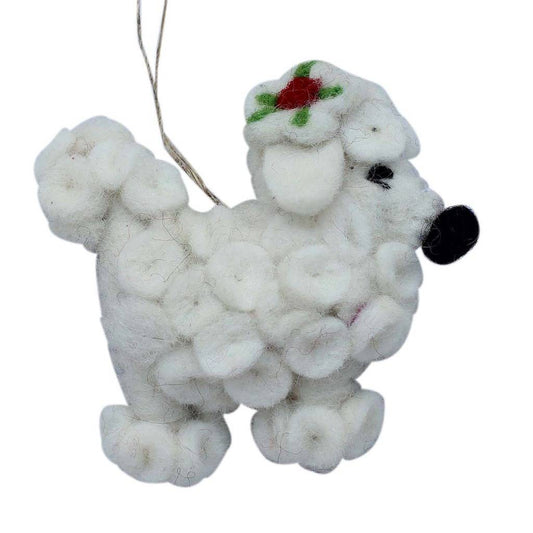 Poodle Felt Ornament - Global Groove (H) - Global Groove Life