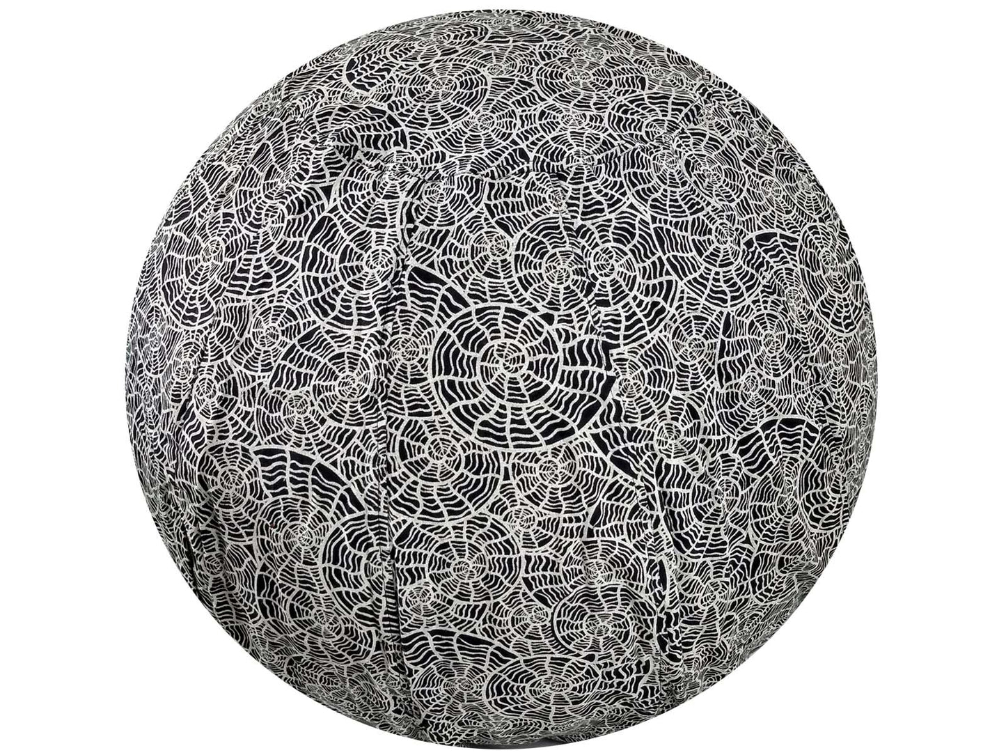 55cm Balance Ball / Yoga Ball Cover: Black Nautilus - Global Groove Life