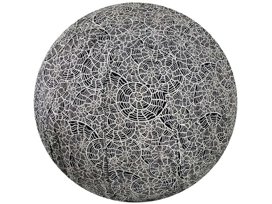 55cm Balance Ball / Yoga Ball Cover: Black Nautilus - Global Groove Life