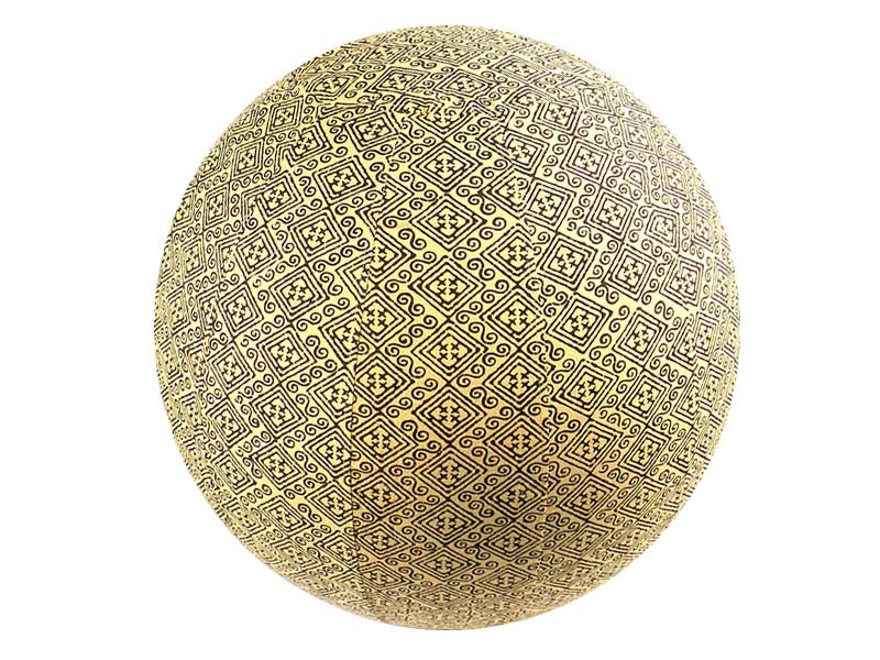 65cm Balance Ball / Yoga Ball Cover:  Tan Indigenous