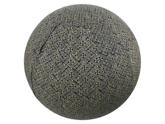 75cm Balance Ball / Yoga Ball Cover: Black Indigenous