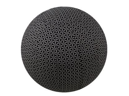 65cm Balance Ball / Yoga Ball Cover: Black Flower of Life