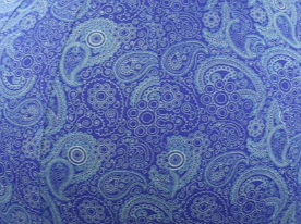 65cm Balance Ball / Yoga Ball Cover: Blue Paisley