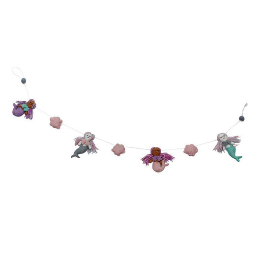 Mermaid Felt Garland - Global Groove - Global Groove Life