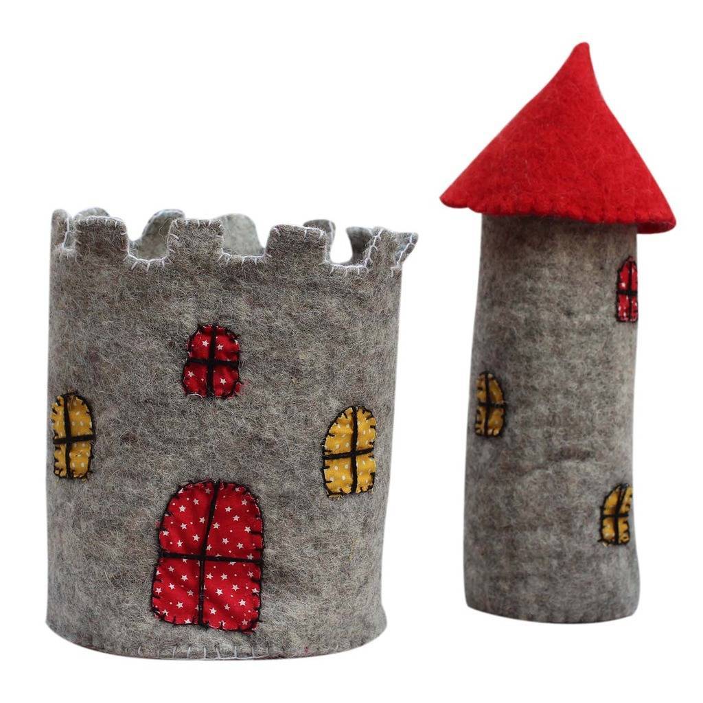 Large Felt Castle with Red Roof - Global Groove - Global Groove Life