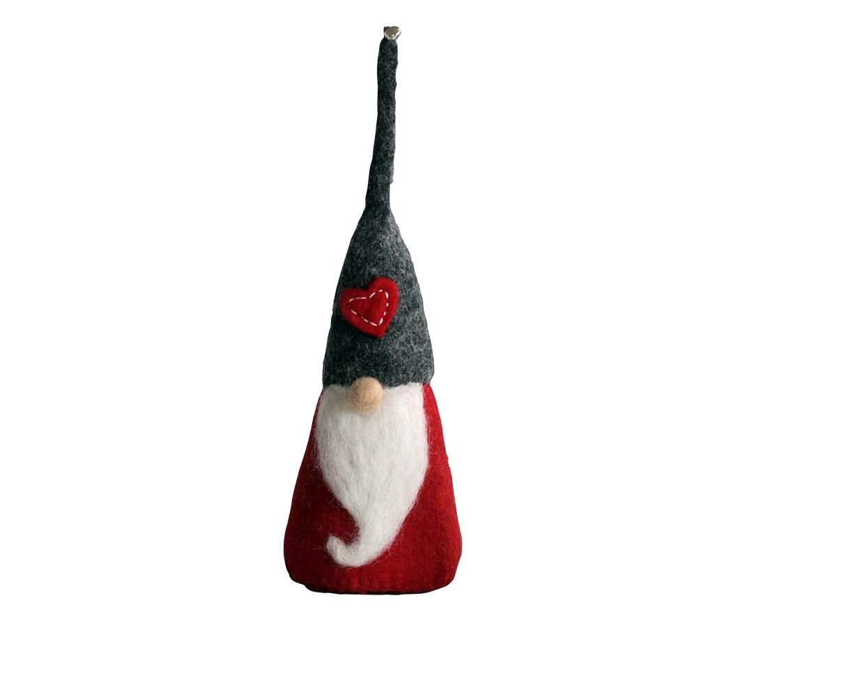 Classic Red Table Top Gnome Set of 3
