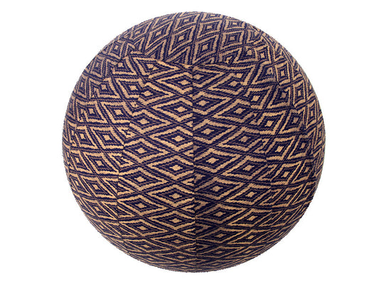 55cm Balance Ball / Yoga Ball Cover: Navy Ikat