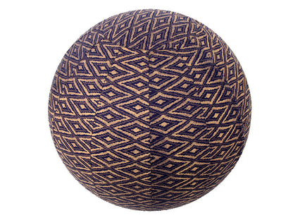 75cm Balance Ball / Yoga Ball Cover: Navy Ikat