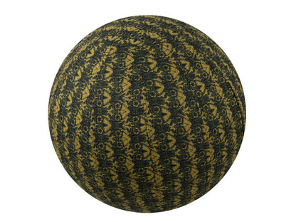 65cm Balance Ball / Yoga Ball Cover: Olive Rhapsody