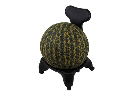 65cm Balance Ball / Yoga Ball Cover: Olive Rhapsody