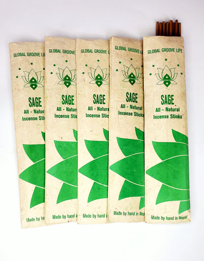 WHOLESALE Hand Rolled Stick Incense x10 - Sage